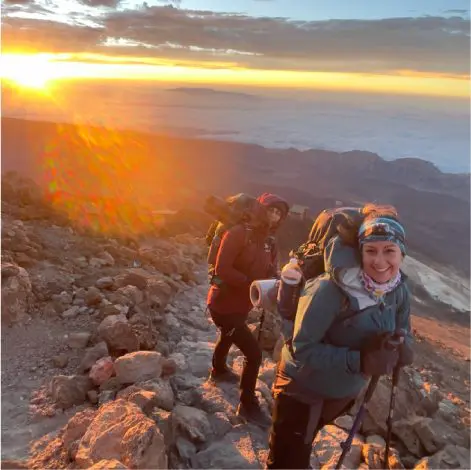 atardecer en el Teide