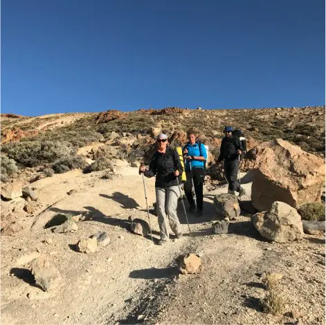 senderismo en Montaña Guajara