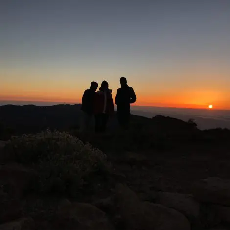 atardecer en Montaña Guajara